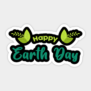 happy earth Sticker